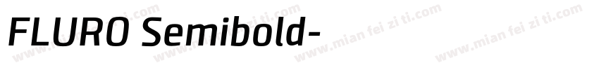 FLURO Semibold字体转换